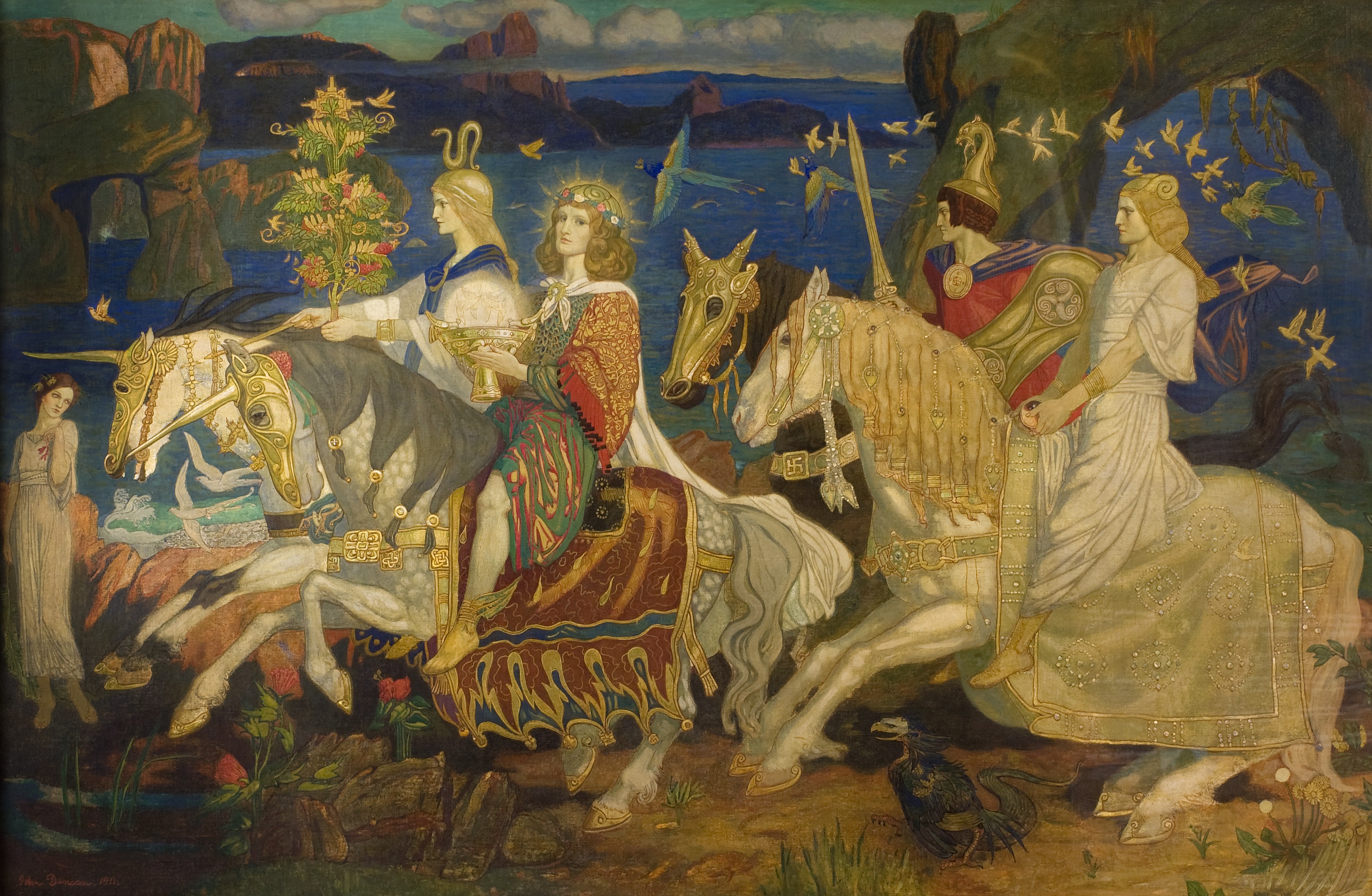The Túatha Dé Danann — mythic riders of the Sidhe from Irish legend
